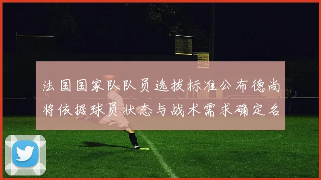 法国国家队队员选拔标准公布德尚将依据球员状态与战术需求确定名单