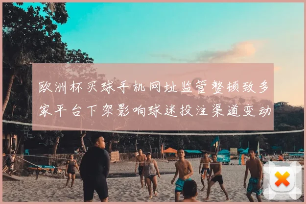 欧洲杯买球手机网址监管整顿致多家平台下架影响球迷投注渠道变动